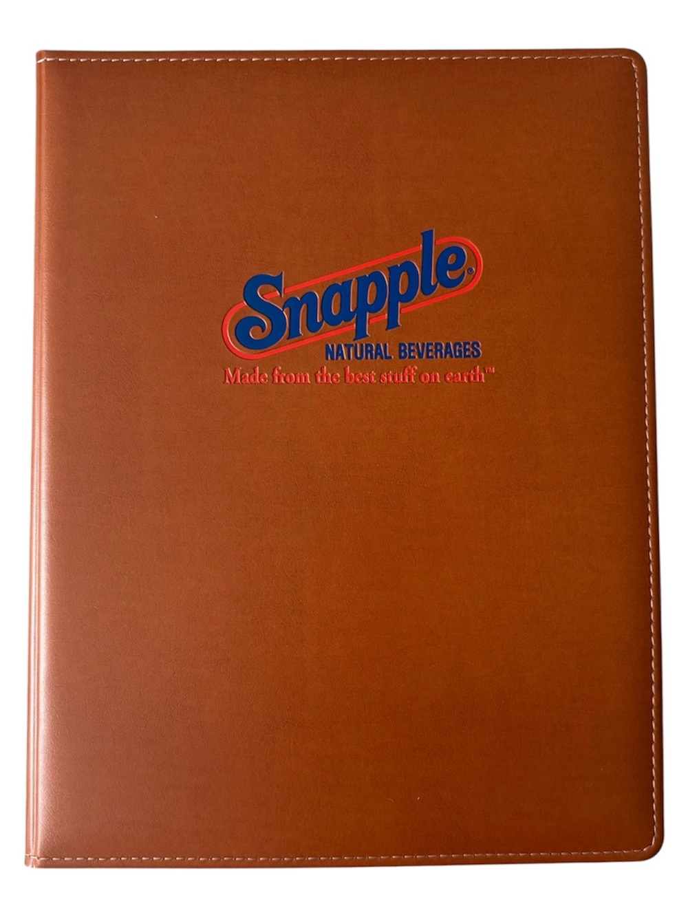 Vintage 90's Snapple
Promotional Padfolio Portfolio
Binder Working Calculator